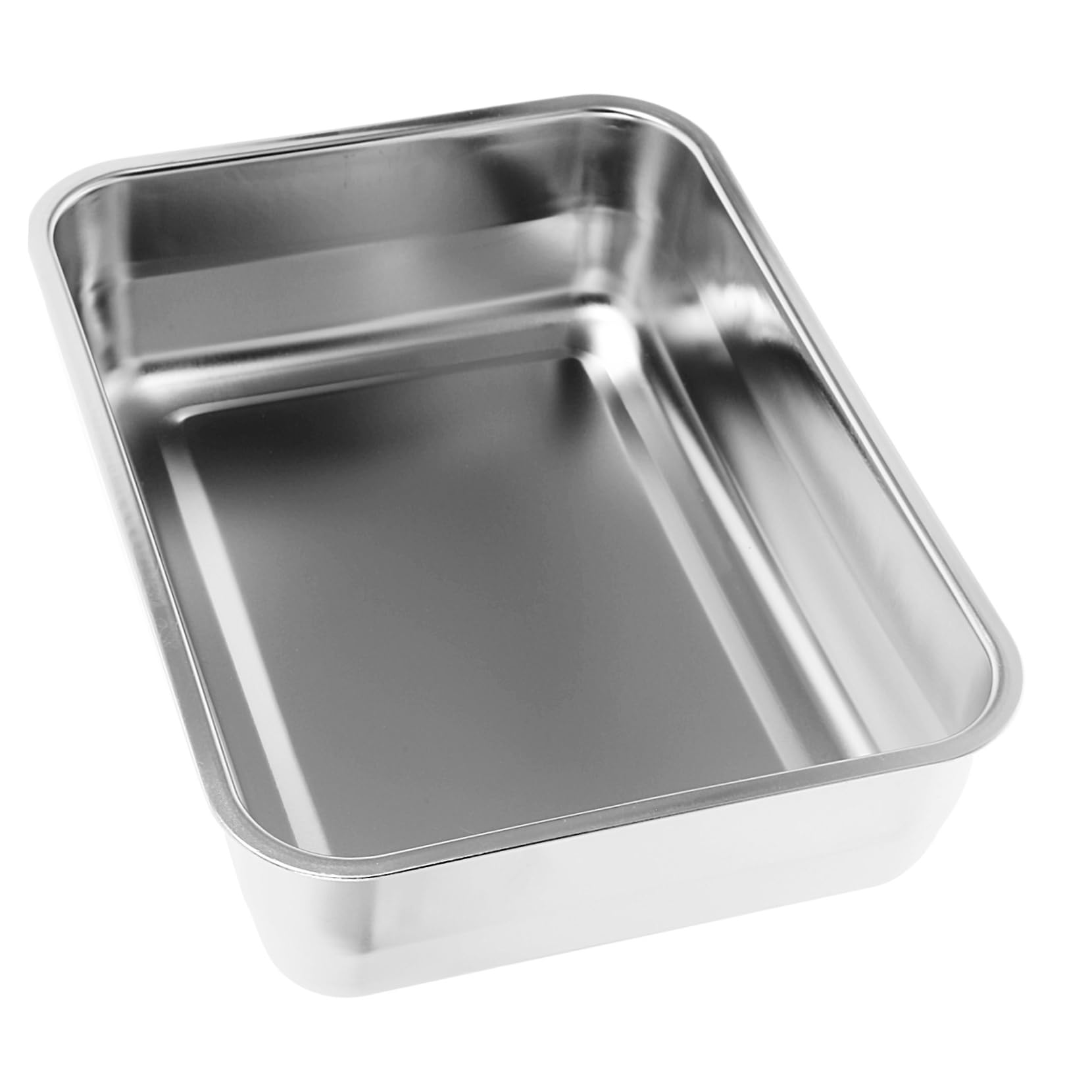 Alipis 4 Piezas Para Hornear Bandeja Plana Para Asar Bandeja De Frutas Platos Para Hornear Parrilla Sartén Para Hornos Sartenes De Acero Inoxidable Para Servir Frutas s De