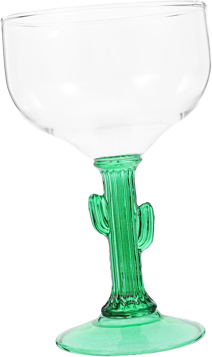 ABOOFAN Lovely Cactus Designed Goblet Margarita Glasses Creative Drinking Cup for Wedding Anniversary Birthday and Housewarming
