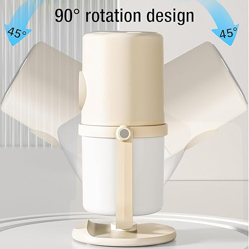 Miniatura 6 de Mini humidificador portátil, humidificadores de niebla fría de 10.1 fl oz con soporte, humidificador de escritorio USB silencioso con 2 modos de