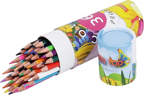 Miniatura 5 de cyper top Juego de 30 cajas de 36 lápices de colores para adultos, lápices de colores preafilados para niños, 30 cajas, paquete de 36 colores