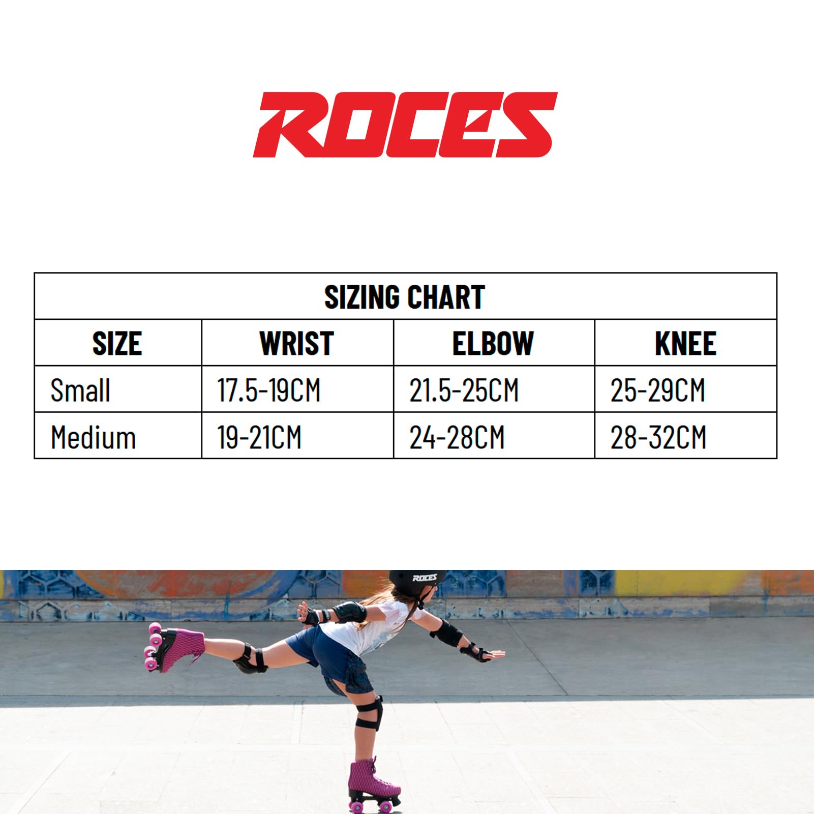 Roces Ventilat Protezioni Skates, 3 Pezzi