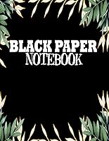 Vista 1 de Black Paper Notebook Notebook With Black Pages, 8.5x11 Journal For Writing, for Gel Pens, Pastel, Bright Colors , would all look Great and Make