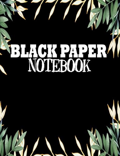Black Paper Notebook Notebook With Black Pages, 8.5x11 Journal For Writing, for Gel Pens, Pastel, Bright Colors , would all look Great and Make
