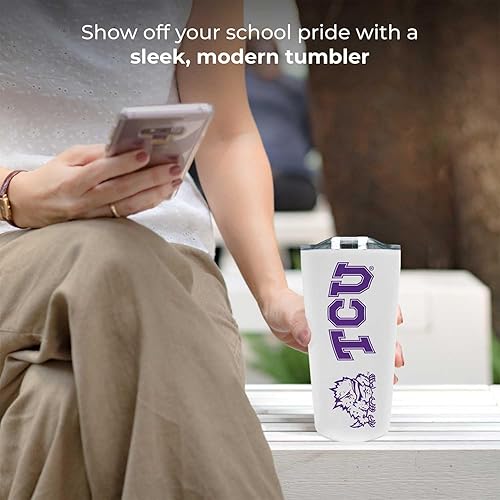 Miniatura 152 de Campus Colors Vaso de acero inoxidable de la NCAA perfecto para el día del partido, 18 onzas, doble pared, mantiene las bebidas perfectamente Azul