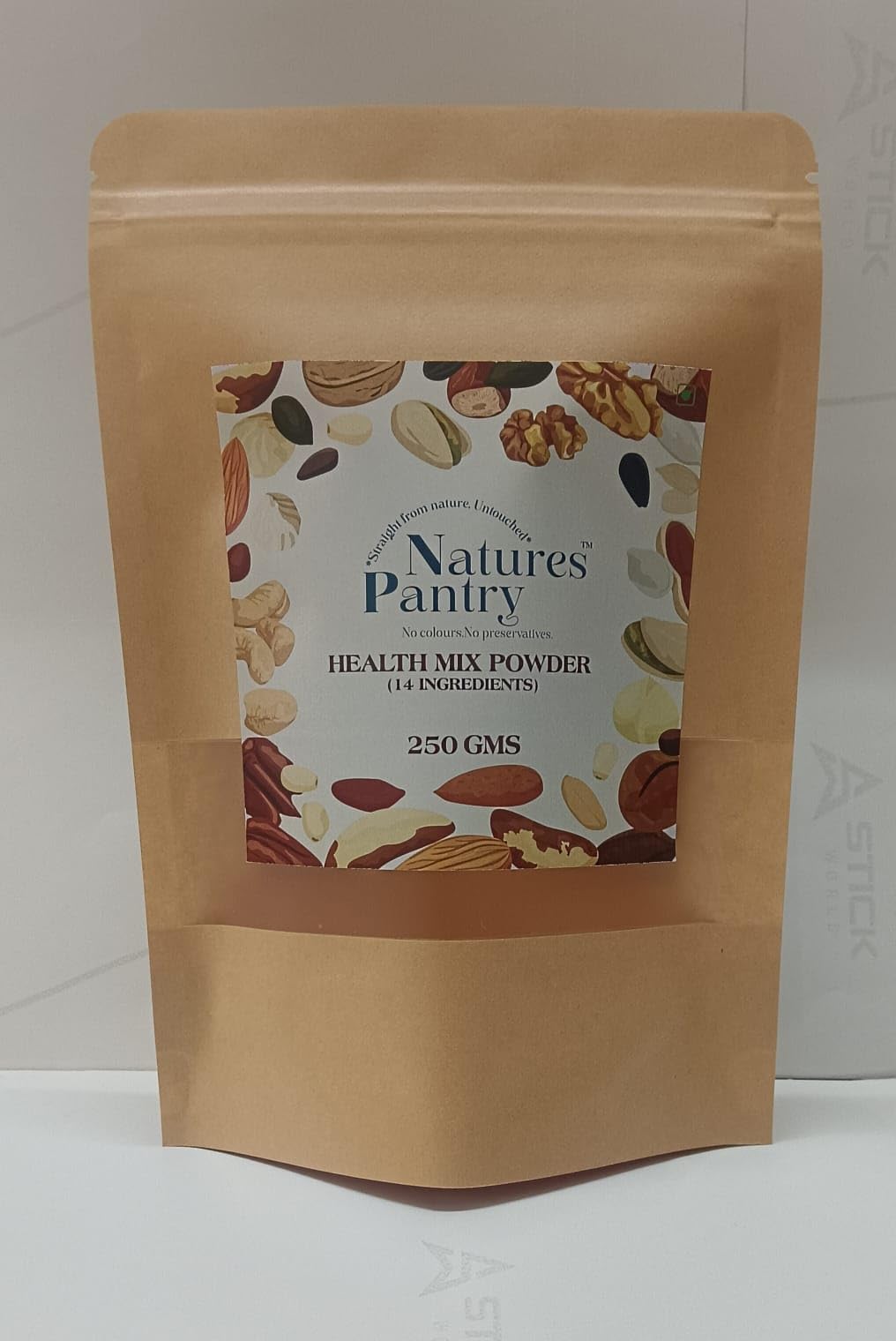 Natures Pantry Health Mix Powder, 14 Ingredients Nuts and Seeds Blend, 250 gms-image-44