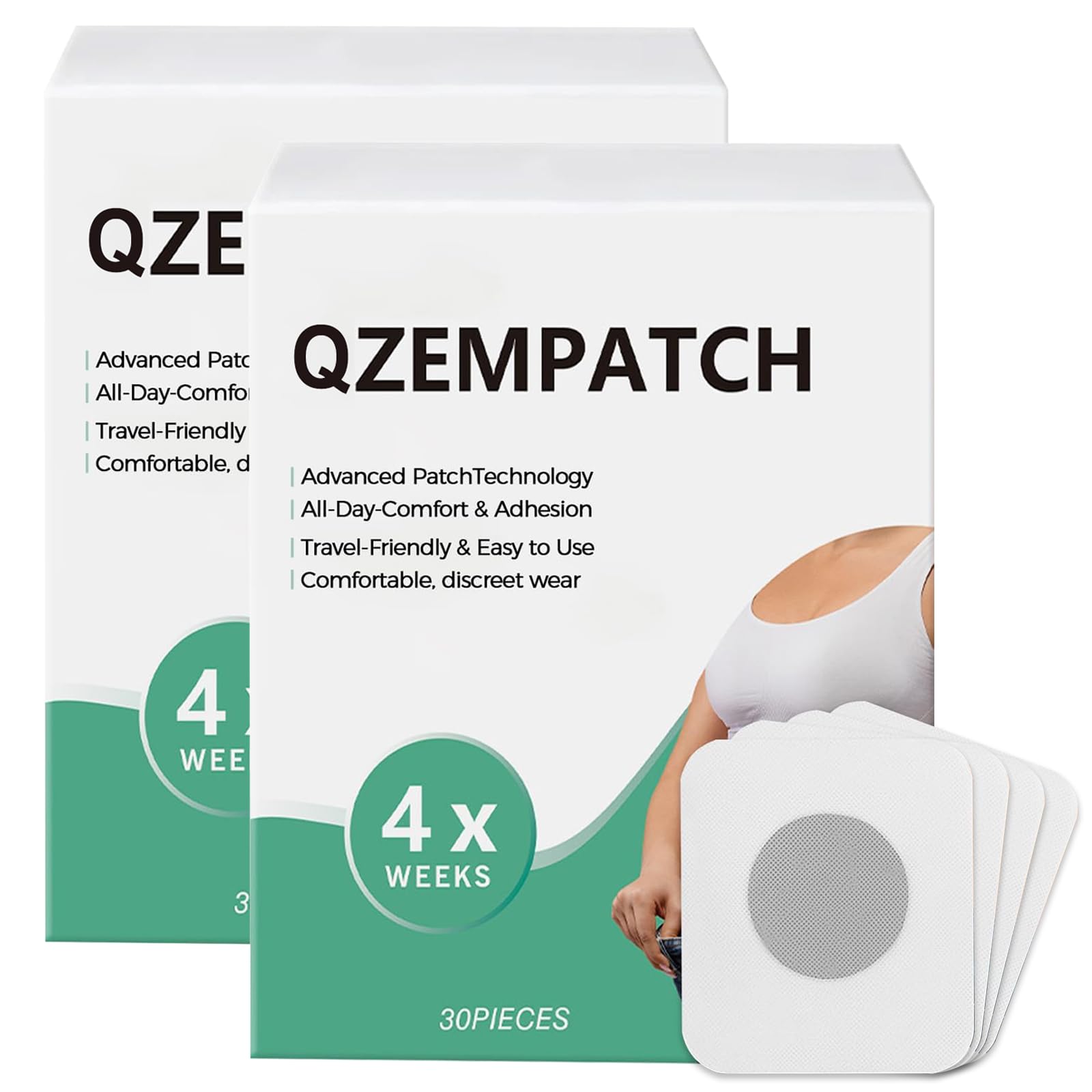 Rejuvacare Qzem Body Patch, Easy Daily Application, Comfortable & Discreet, For Men & Women, 1 Month Supply, Gentle & Effective(30Pcs) — view 6