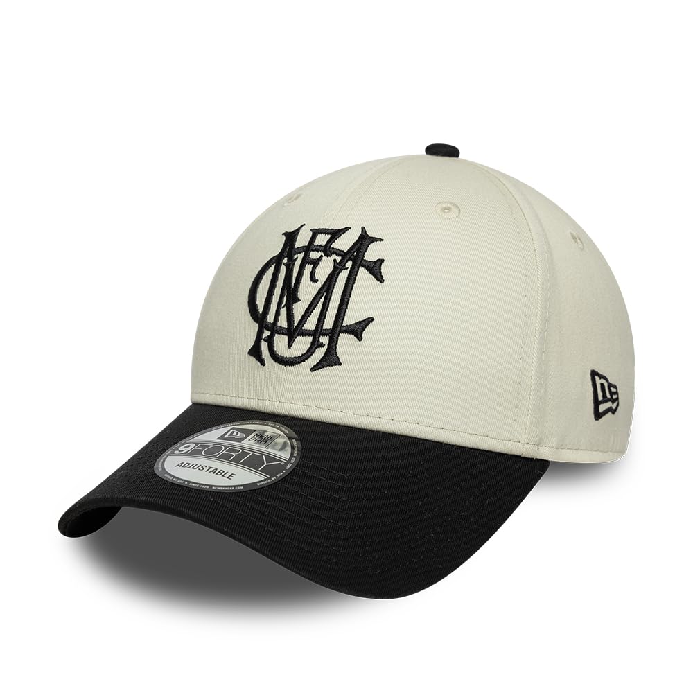 New Era Unisex Light Beige Adults 9Forty Manchester United Football Club Baseball Cap Hat