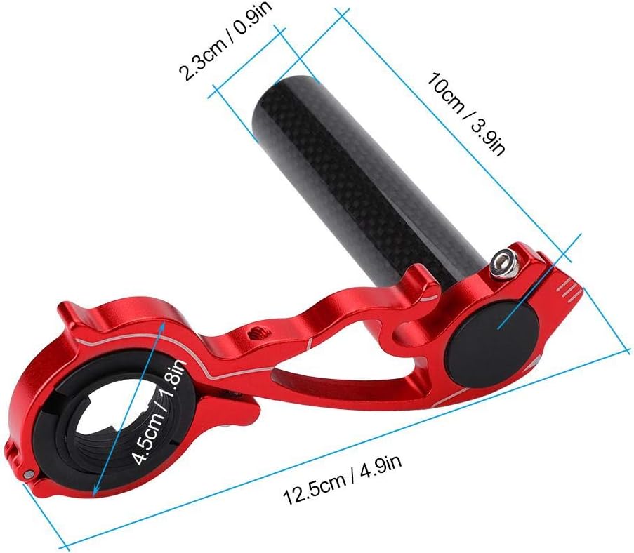 VGEBY1 Bike Handlebar Extender, Aluminium Alloy Cycling Handlebar Extension Bracket for GPS Lamp/Units/Headlights/Cameras Mount