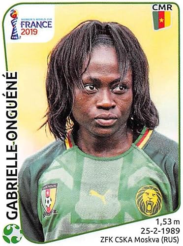 Miniatura 1 de 2019 Panini FIFA Women's World Cup France Album Stickers (Individual Sticker Only) Soccer #363 Gabrielle Onguene Cameroon 2 Inch by 2 12 Inch