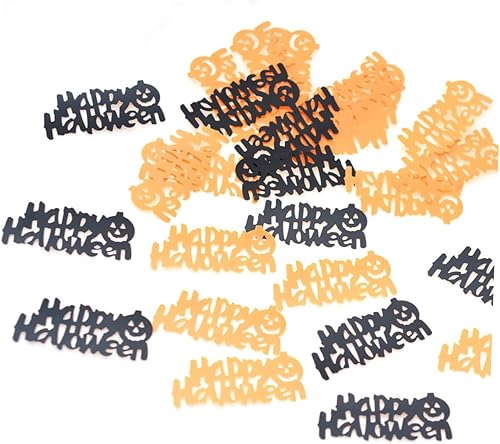 Didiseaon 1 paquete de decoración de Halloween decoración de Halloween decoración de Halloween tirar confeti decoración de mesa de Halloween,