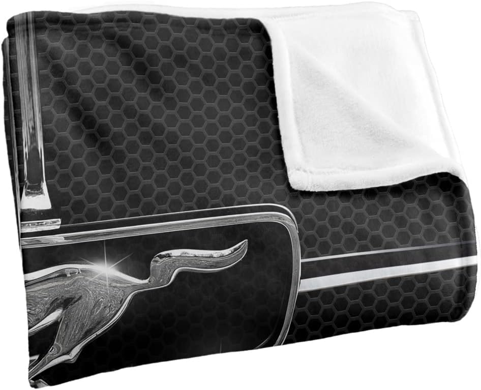 Ford Blanket, 50"x60" 1965 Mustang Grill Silky Touch Super Soft Throw Blanket