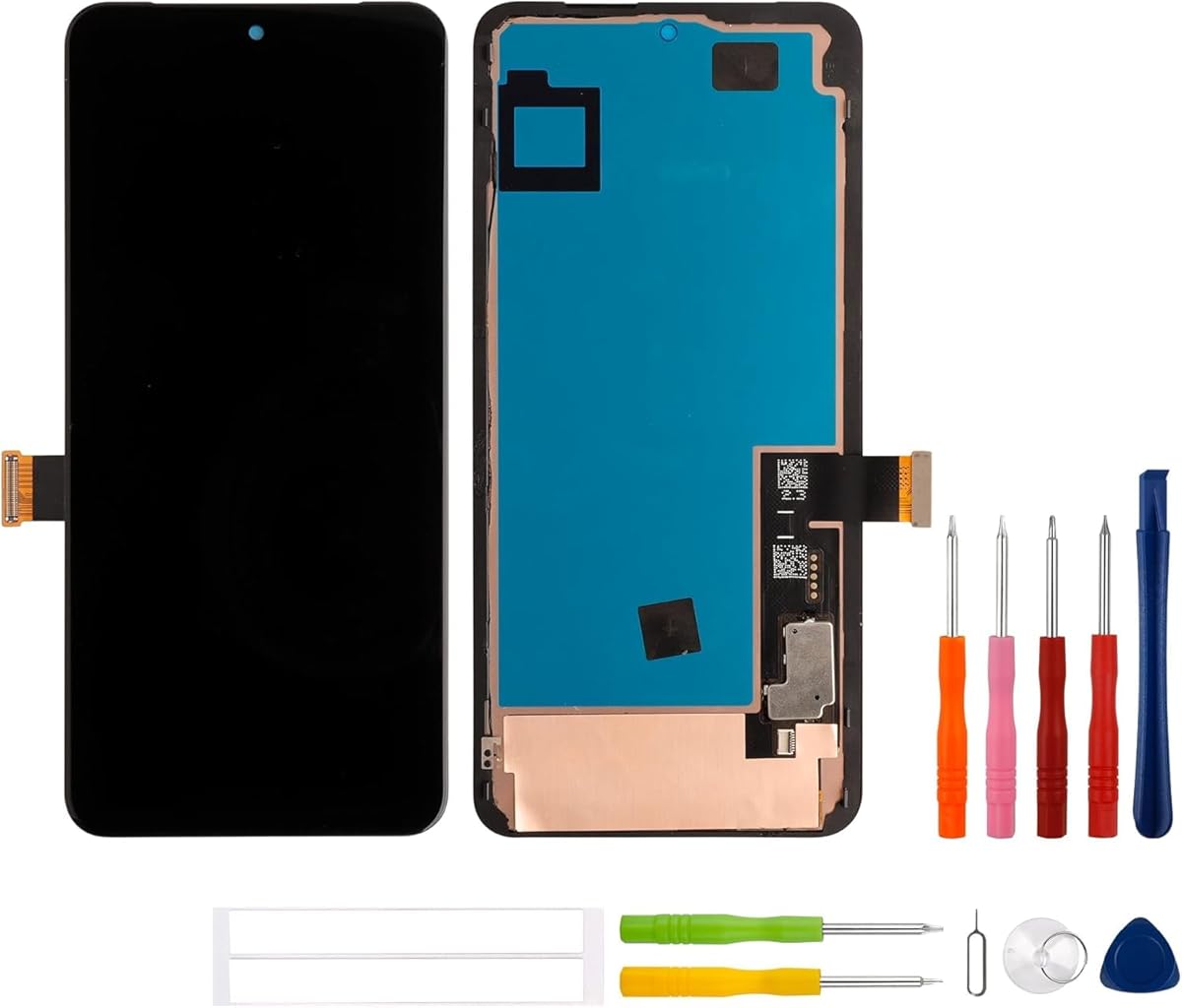 [with Bracket][Support Fingerprint Function] SWARK New OLED Display Replacement for Pixel 8 Pro LCD Display digitizer Touch Screen Assembly with Upgraded Repair Tools Kit