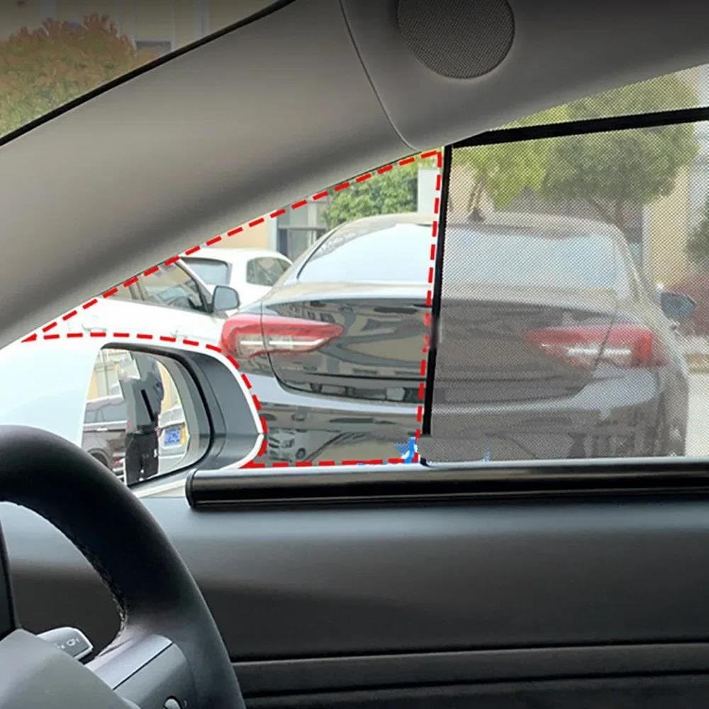 Parasol Retráctil Para Parabrisas Delantero Y Trasero Para Tesla Para Model Y 2025 Parasol Coche Magnético
