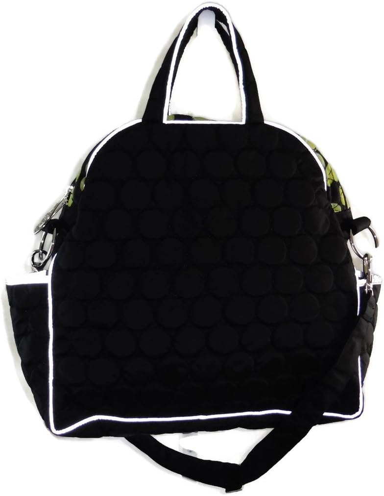 Womens Reflective Tennis Bag, Designed in New York, Black