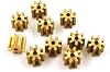 ALANOOY 81A 0.3M 10Pcs Brass Gears 8 Teeth for Aircraft Parts Model Spindle Pinion Shaft Hole 0.98mm Tight for 1mm Hole Diameter : 1mm 0.3M, Number of Teeth : 8 Teeth