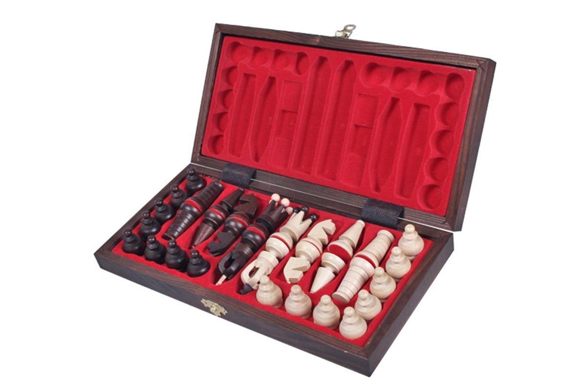 Sunrise Chess & Games - Jeu d'échecs de Voyage 'Royal Maxi' 31x31cm, avec pièces Artisanales