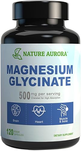 Miniatura 8 de Suplemento complejo de magnesio  Cápsulas de glicinato de magnesio quelado, citrato, taurato, malato, óxido  Magnesio de alta absorción para dormir,