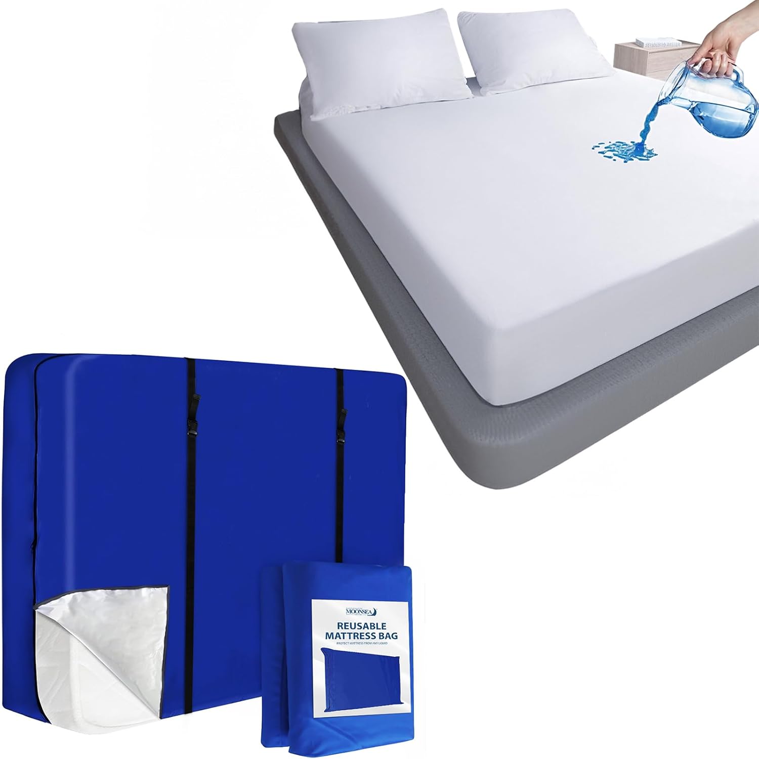 Queen Size Mattress Protector Waterproof and Queen Mattress Bag Waterproof