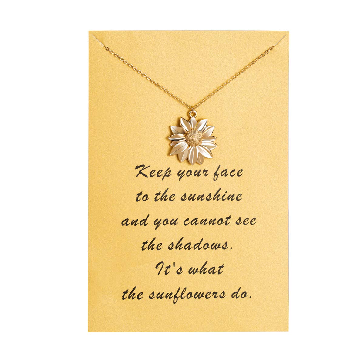 Bestill Daisy Sunflower Necklace Small Flower Necklace for Women