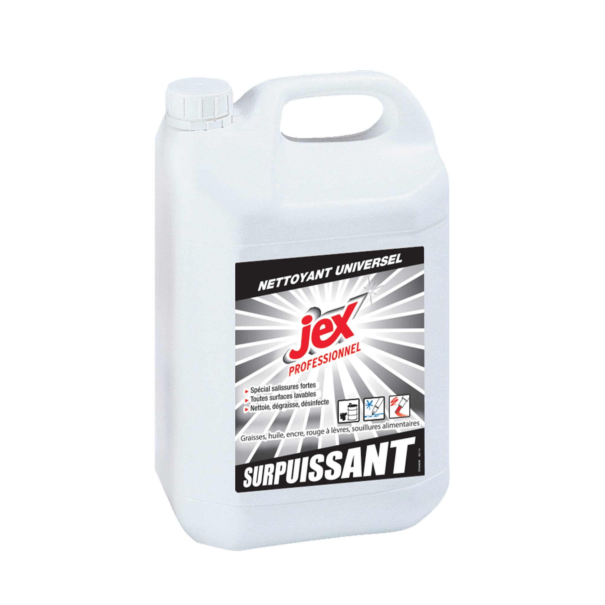 JEX Professionnel Nettoyant Surpuissant Spécial salissures fortes – 5L