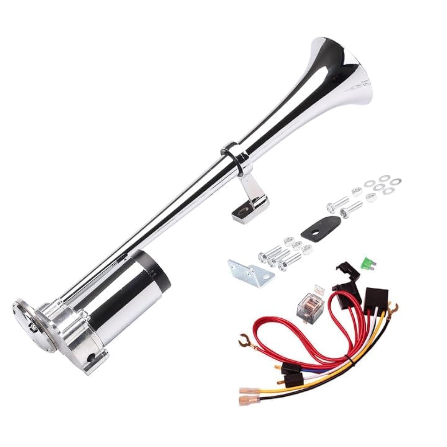 Sponsored Ad – MAKINGTEC Air Horn for Truck Boats Car, 12V 150db Super Loud Train Horns Kit with 120 PSI Air Compressor Single Trumpet Air Horn Loud for SUV Train Loud Air Horn