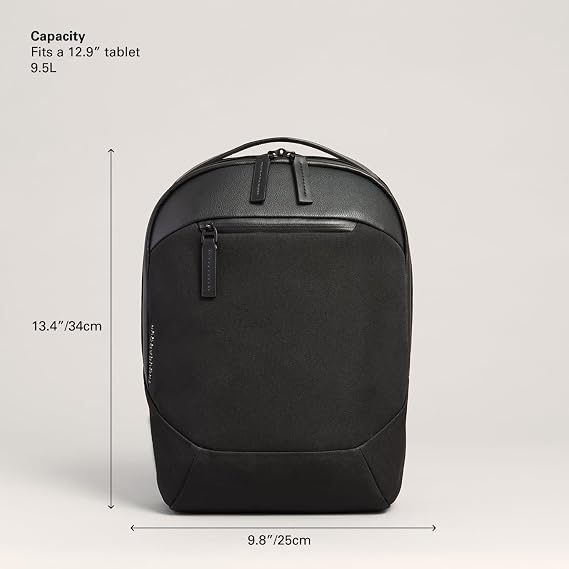 Troubadour Apex Mini - Premium 10L Ultra-Compact Everyday Bag - Ergonomic & Weatherproof - Black