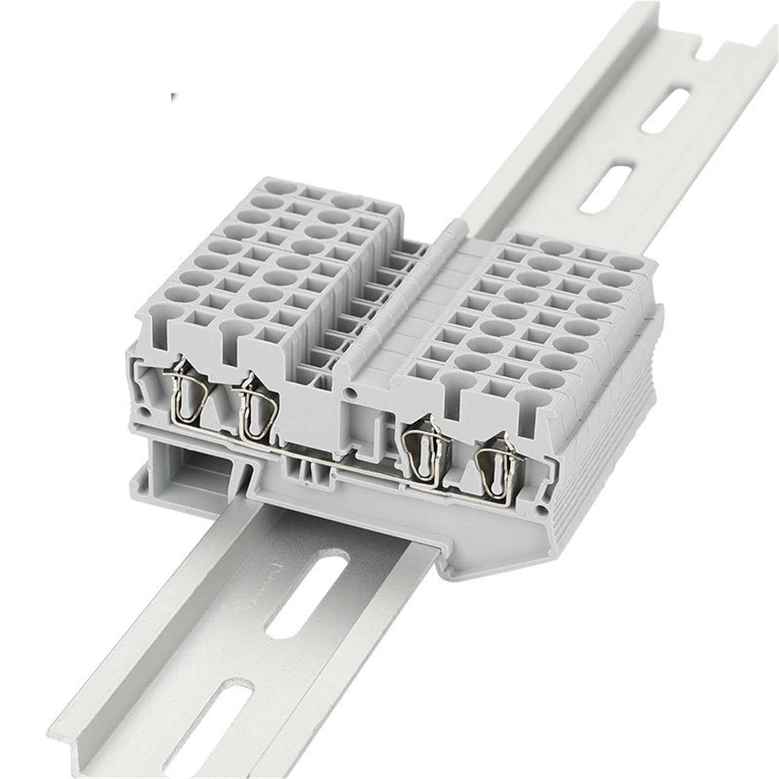 Connettore elettrico ST2.5-QU, 10 pezzi, terminale a gabbia a molla, cavo a 4 conduttori, morsettiera per guida DIN