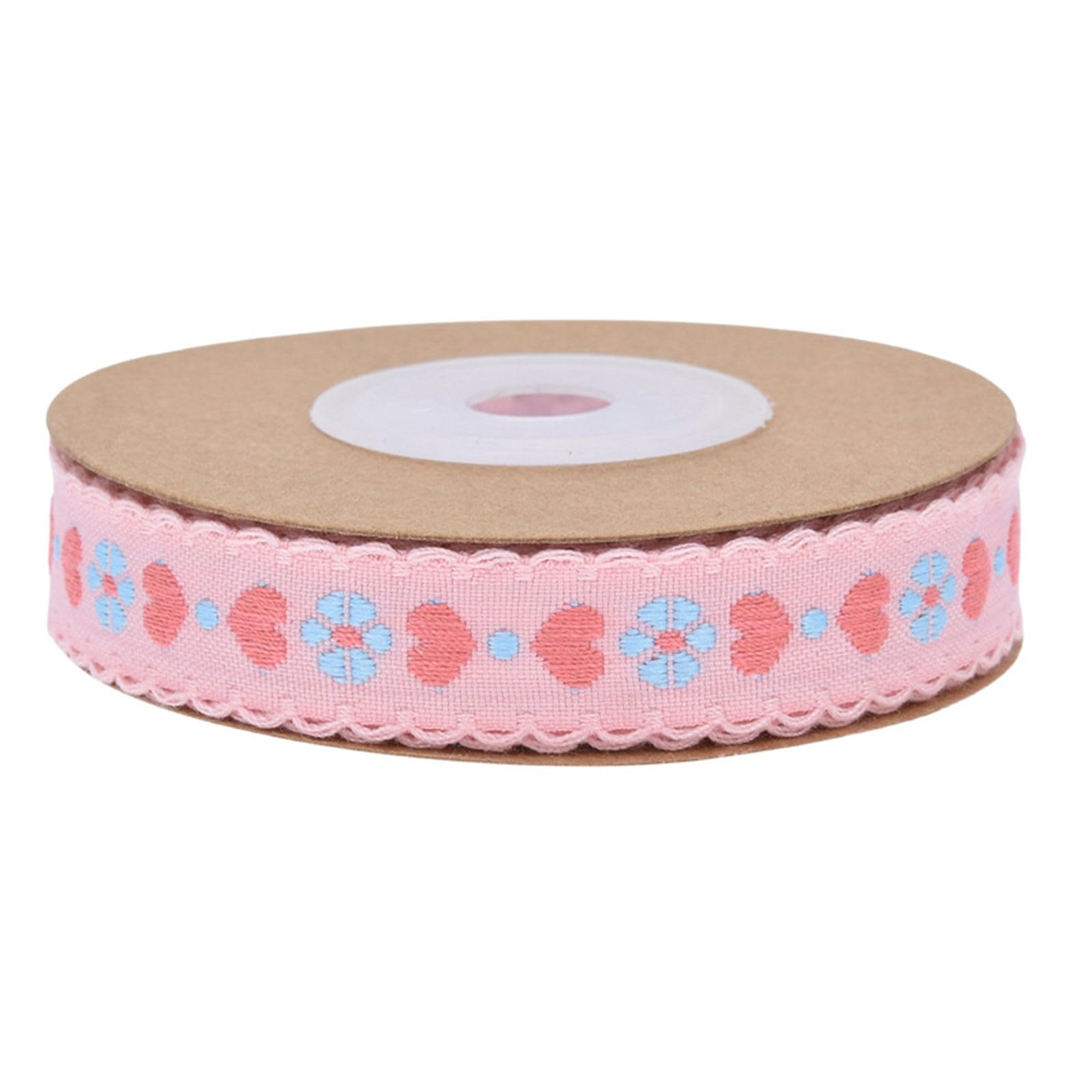 NEWFT Day Ribbon Polyester Ribbon for Wedding Bouquet Gift Wrapping Jewelry Making Craft Wedding Love Heart Tape