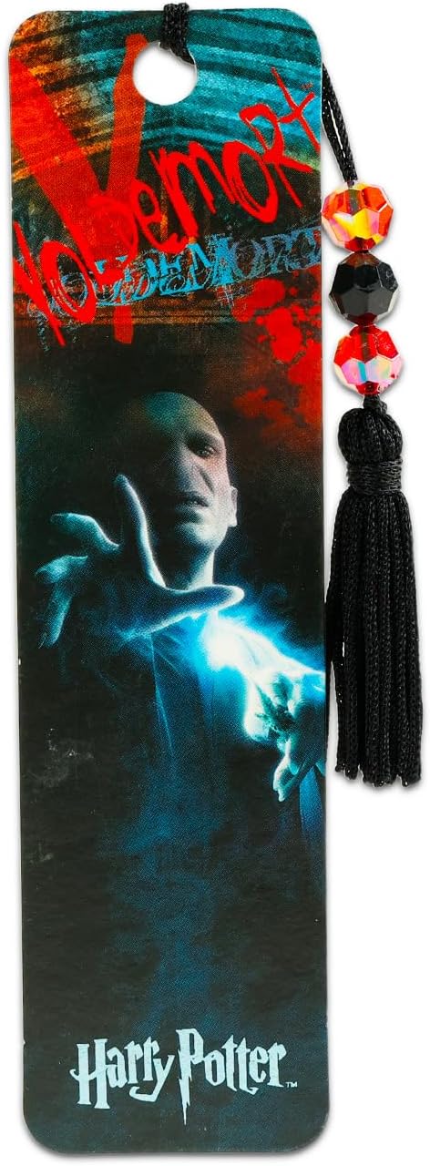 Harry Potter Bookmark Set - Bundle with 3 Bookmarks for Kids Featuring Horcruxes, Voldemort, More | Harry Potter Party Supplies for Boys Girls Kids Men Women image 4