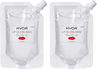 KYDA 2 Pcs Moisturize Lip Gloss Base,Lip Gloss Base Oil Material Lip Makeup Primers, Non-Stick Lipstick Primer Lip Gloss Base for DIY Handmade Lip Balms Lip Gloss-200g