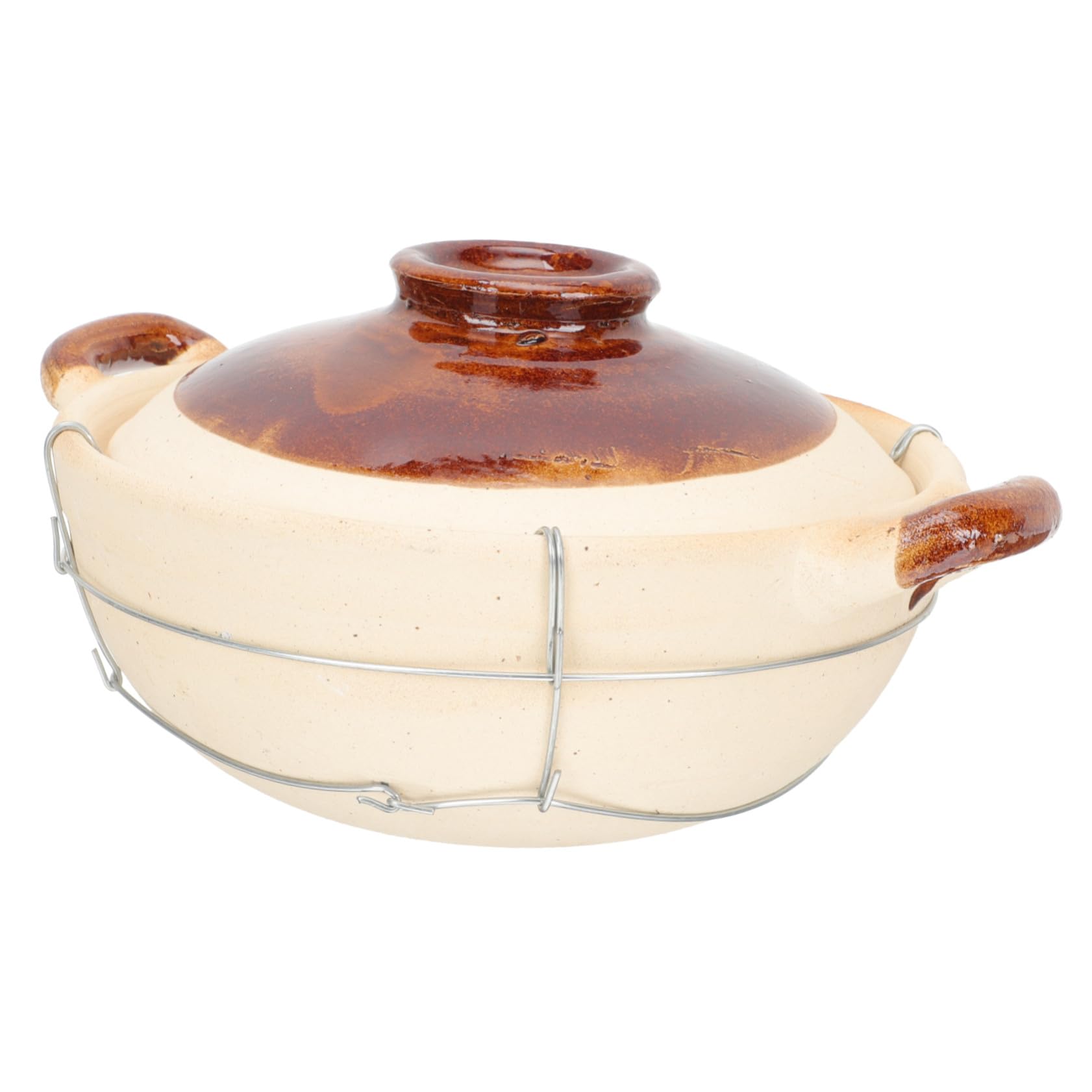 Cocotte en Terre Cuite 0,5l pour cuisson lente au four avec couvercle à ventilation intégré