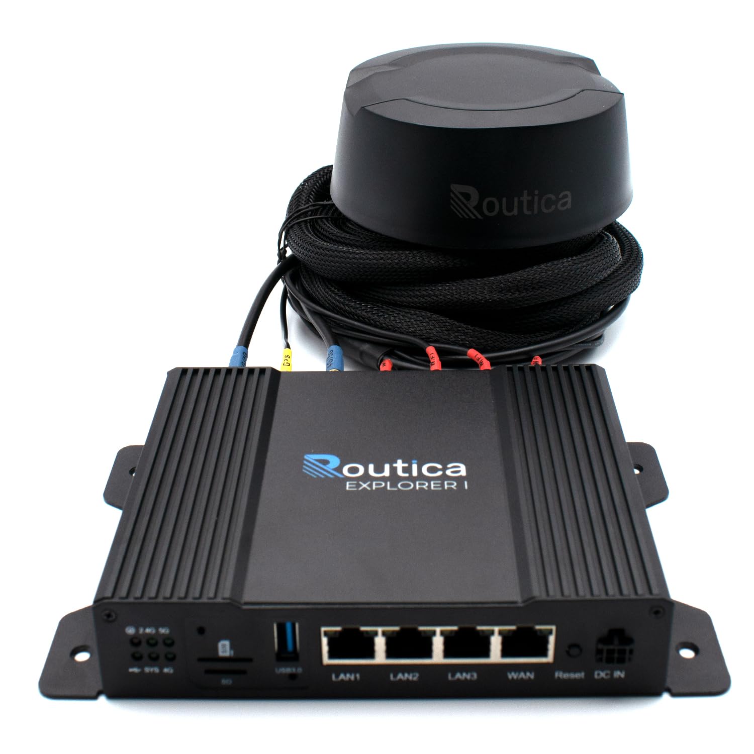 Routica Explorer I - Wireless LTE Gateway Router, 4G Cellular Modem, RV WiFi Router with Advanced Features Trip Sharing, Alarm & Sentry, USB Media Server & More