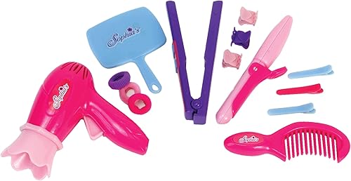 Miniatura 9 de Sophia's Juego de 3 extensiones de cabello con clip para muñecas de 18 pulgadas, color aguamarina, naranja, lavanda