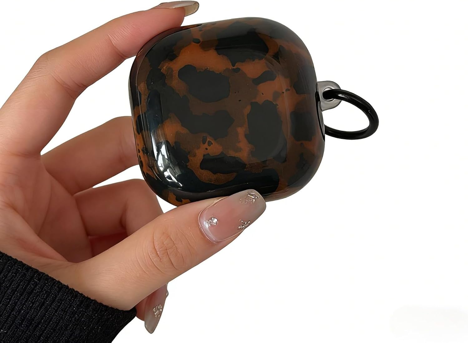 Tortoise Shell Retro Case for Galaxy Buds 2/2 Pro/FE, Cute Brown Leopard Cool Aesthetics Shockproof for Cool Girls Women Men (for Galaxy Buds 2/2 Pro/FE)