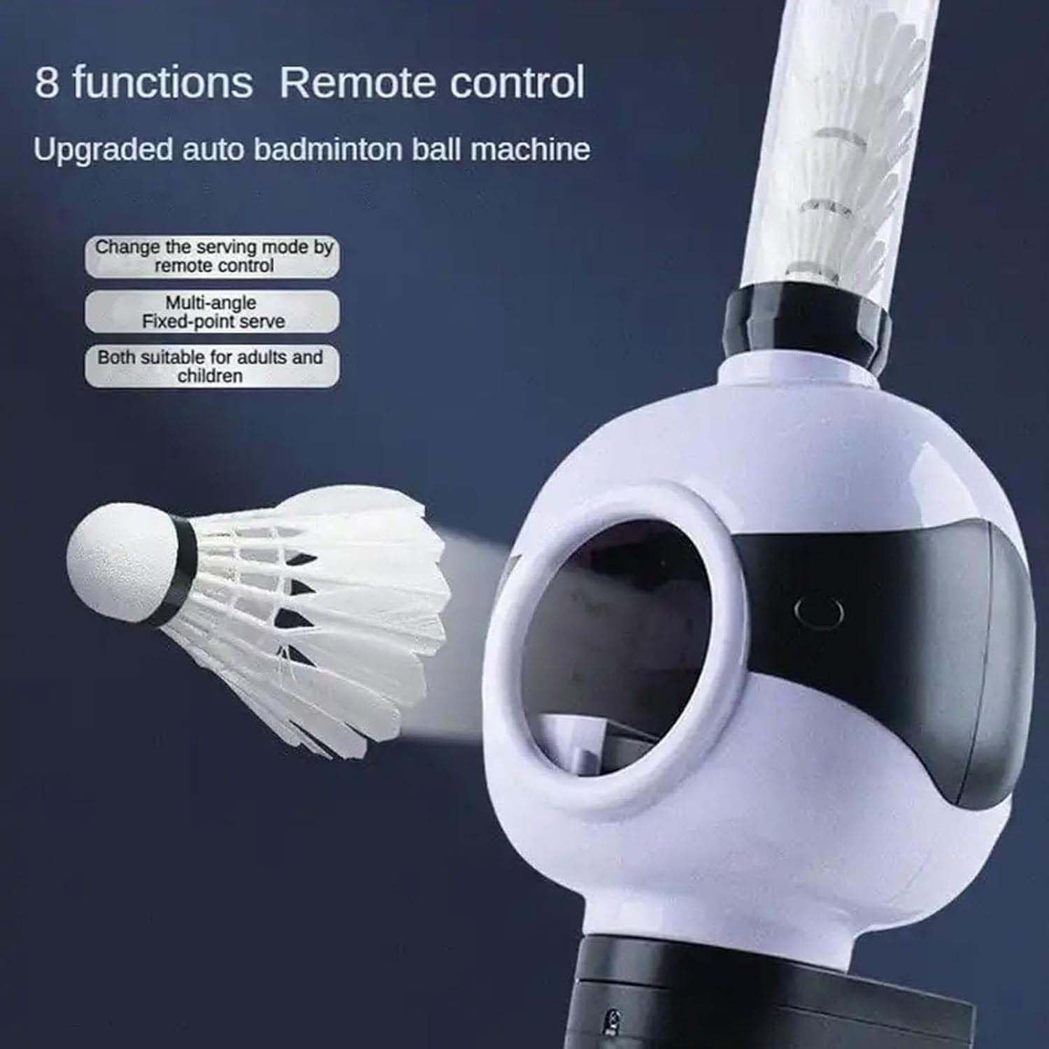 Portable Automatic Badminton Pitching Machine - Adjustable Angle Shuttlecock Launcher for Gym & Athletic Training, Ideal for Workout & Skill Development