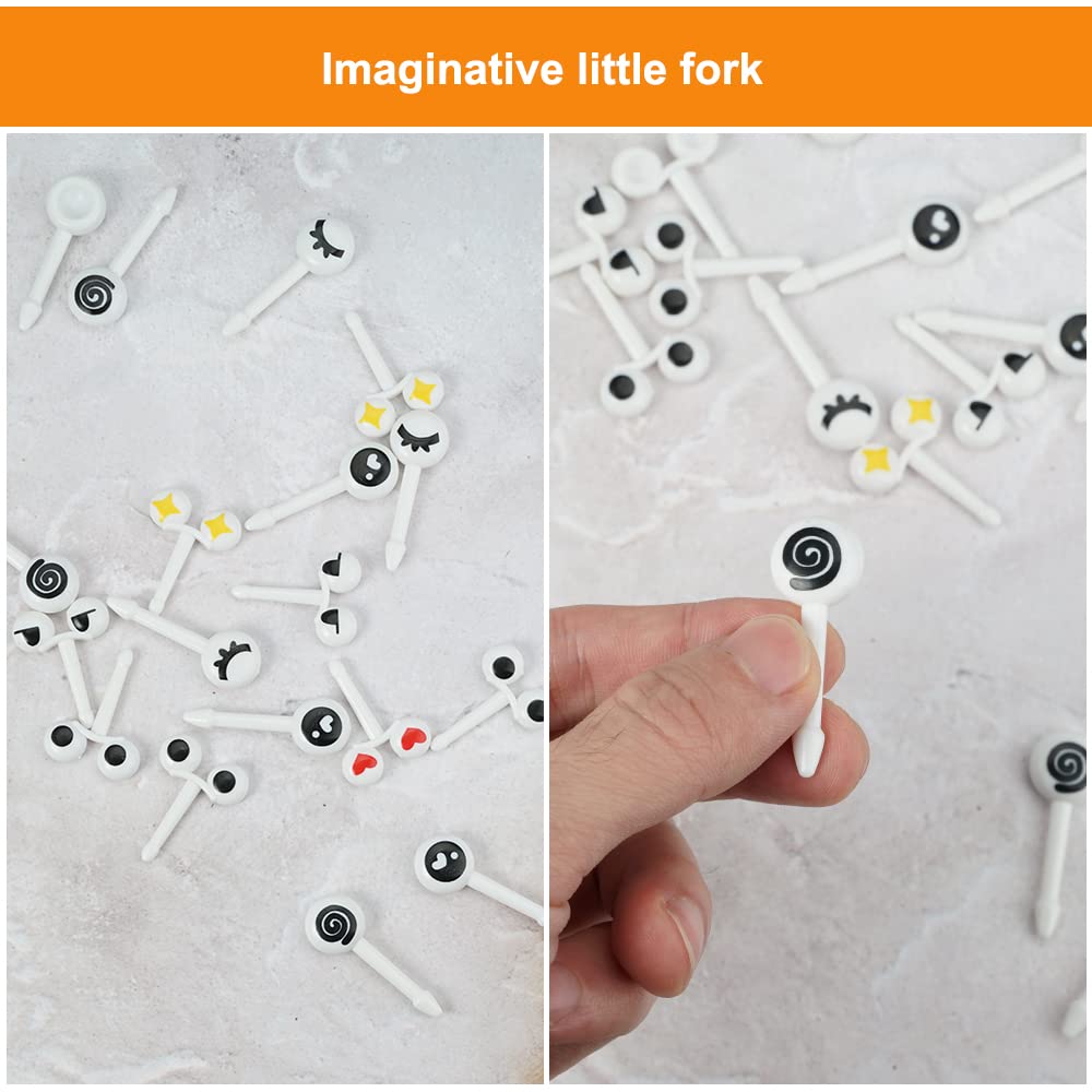 Forchette Bambini 52 Pezzi Con Animali - Stuzzicadenti Colorati Per Feste - Foto 2