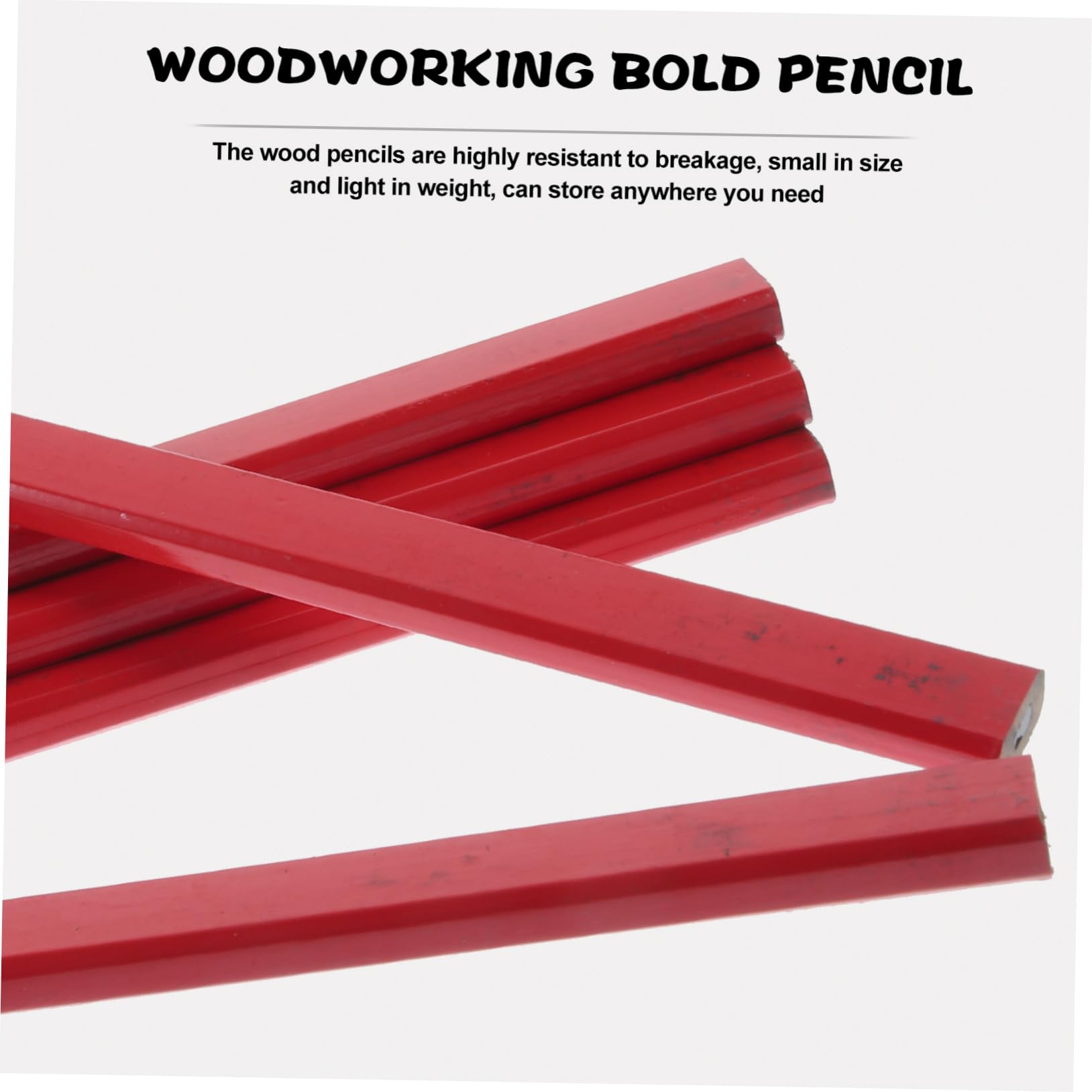 Tofficu 5 Ensembles Crayon Constructeurs En Gros Esquisse Travail Du Bois Crayons D'encadrement Des Crayons Crayon De Construction En Bois Rouge 20 Pièces * 5