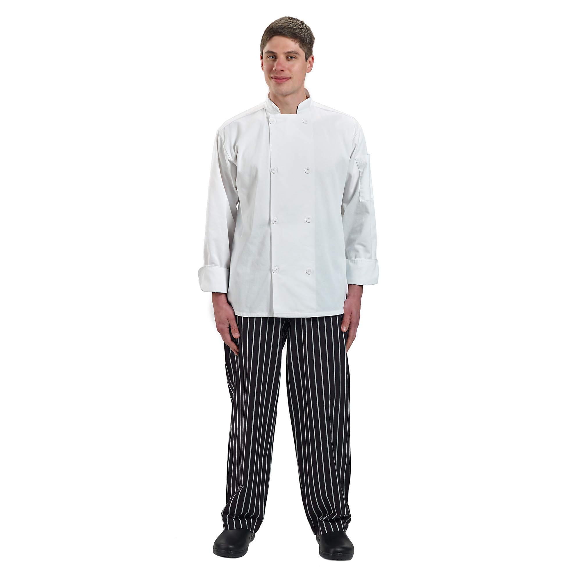 Mercer Culinary Millennia Unisex Kochjacke mit traditionellen Knöpfen