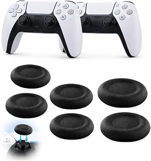 QIQVERT 6pcs ps5 Thumb Grip Joystick Replacement Caps for PS5 Controller Thumb Grips ps5 Joystick Thumb Grip Replacement C... Price In India