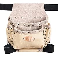 Borsa Da Lavoro In Vera Pelle Etrusca - Porta Attrezzi Con Cintura, Colore Nero - Foto 5