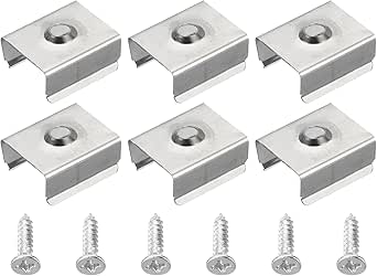 Buy Led Neon Flex 40pcs LED Neon Strip Channel Mounting Holder Accessories Aluminium Track, Aluminum Install Clips Rail 2 Holes For Silicone Strip Rope Light 8x16mm 40pcs/Pack Online At Low Prices In - Foto 10