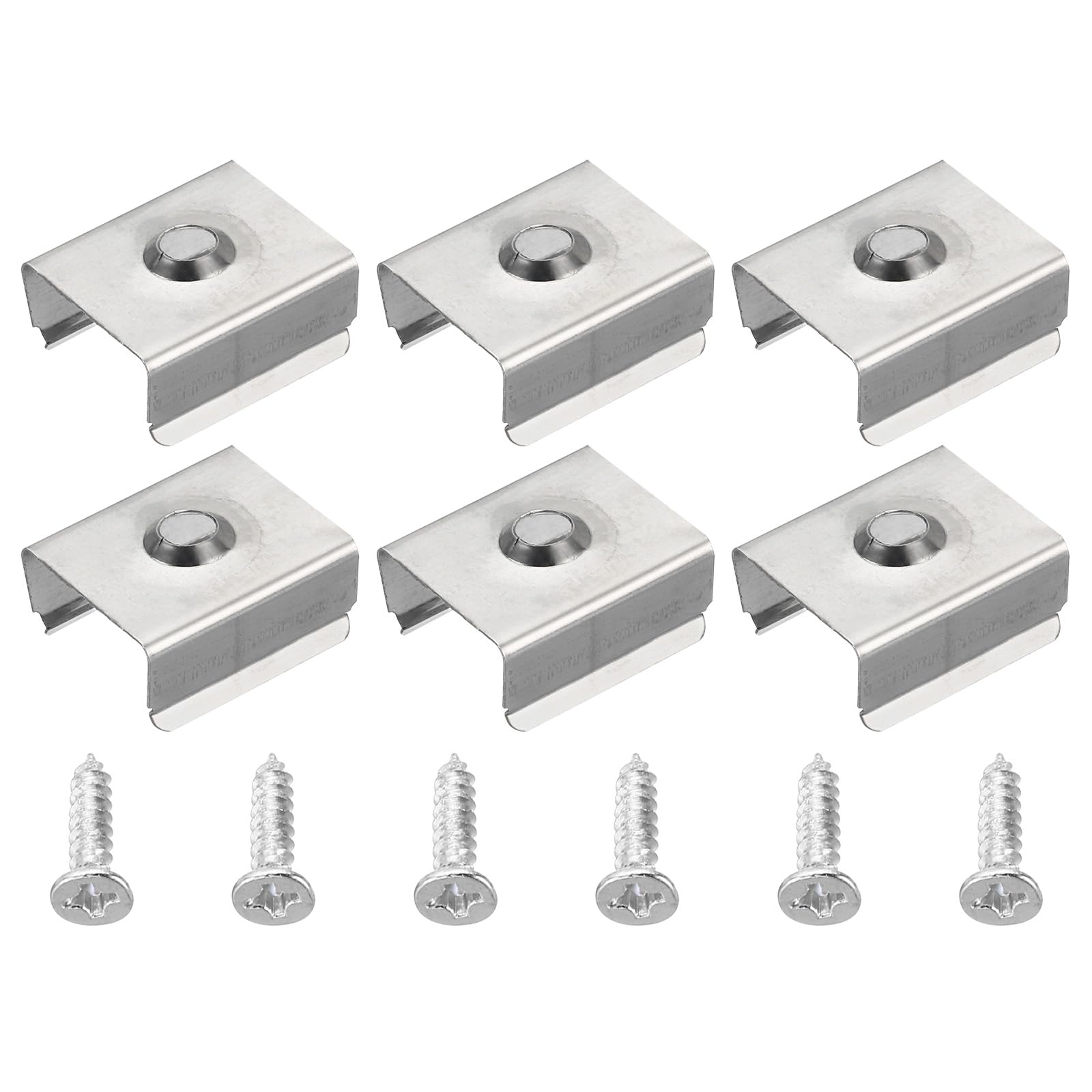 MECCANIXITY Rope Light Mounting Clips, Wall Channel Mounting Holder Accessories for 15mm to 17mm LED Neon Strip, Stainless Steel, Pack of 50