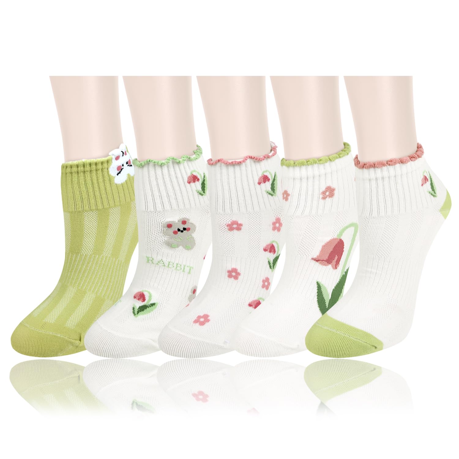 Benefeet SoxWomen Ankle Socks Girls Low Cut Cute Funny Silly 3D Cartoon Animal Cotton Socks