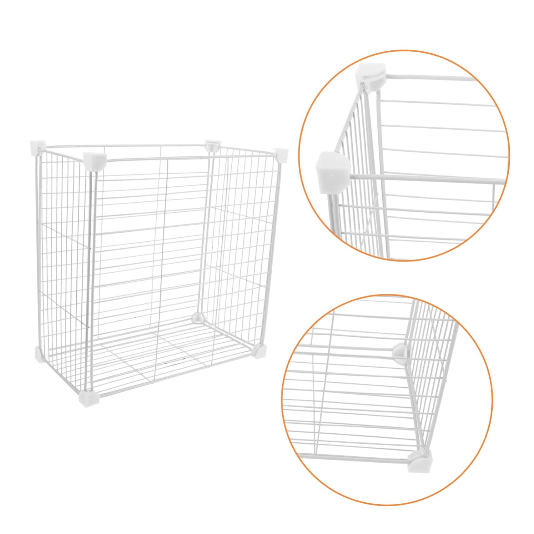 Cesta Divisoria del Congelador de Hierro Blanco para Organizar Alimentos | Diseño de Malla Transpirable, Limpieza Sencilla, Uso Multifuncional para Frutas y Carnes, Apta para Despensa