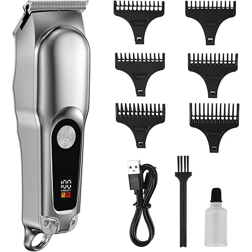 Professional Hair Clippers for Men, Electric Mens Clippers and Trimmers Set, Mini Cordless Hair Trimmer with LCD Display for Men.
