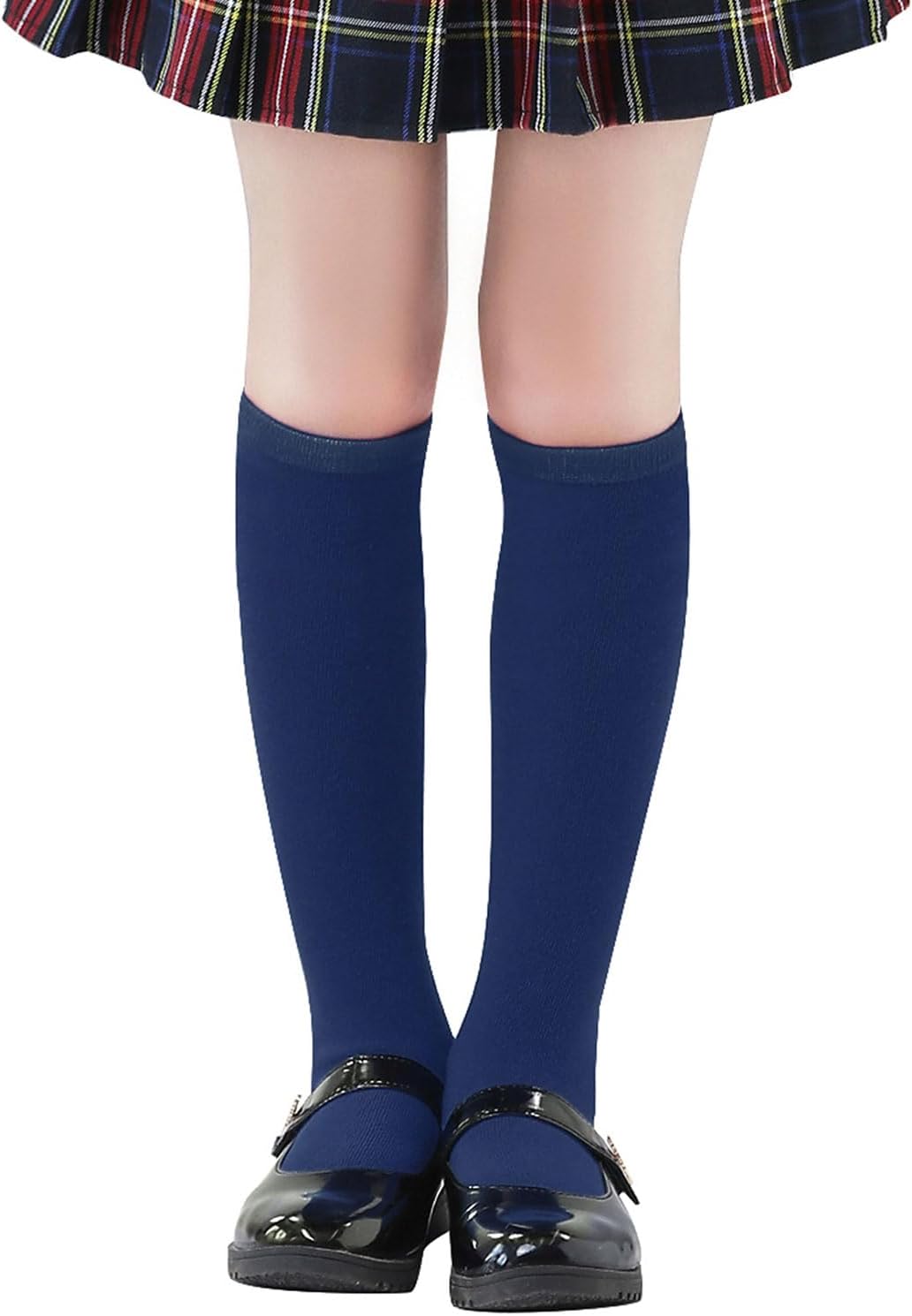 Century Star Girls Knee High Socks School Uniform Socks for Girls Boys Dress Sock Kids Stockings Seamless Sock Solid