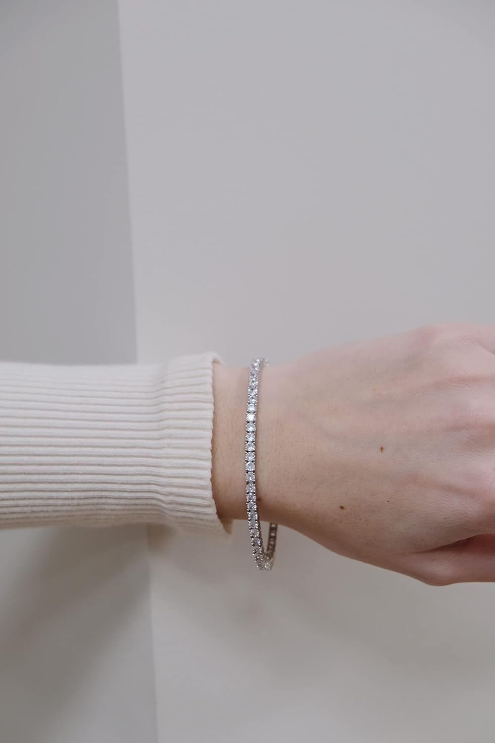 Devin Rose 3MM Cubic Zirconia Tennis Bracelet for Women CZ Bracelets Sizes 6.5 7.5 Inches - Image 6