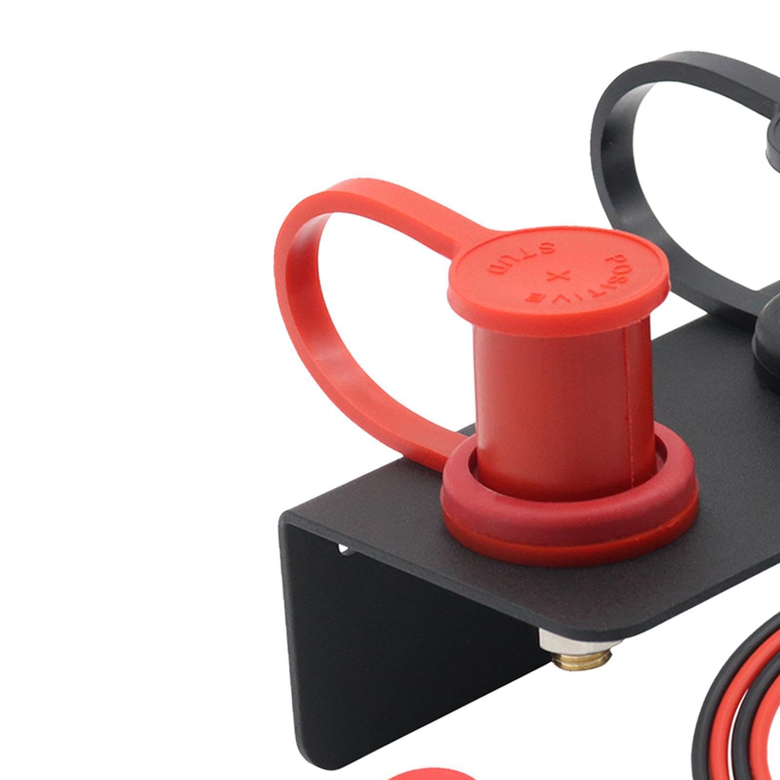 Set di terminali per batteria remoti premium con cavi, morsetti per caricabatterie per impieghi gravosi da 250 A, connettori di ricarica versatili per