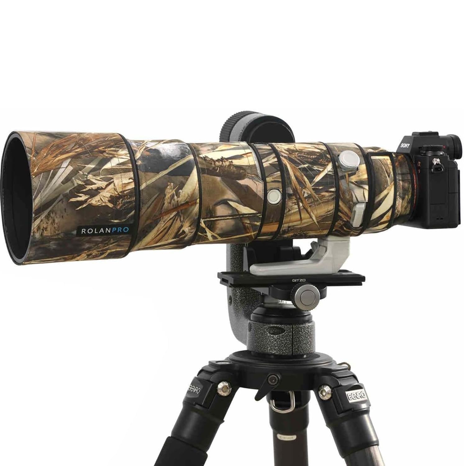 copriobiettivo camoflagato sony fe 200-600 mm waterproof protezione