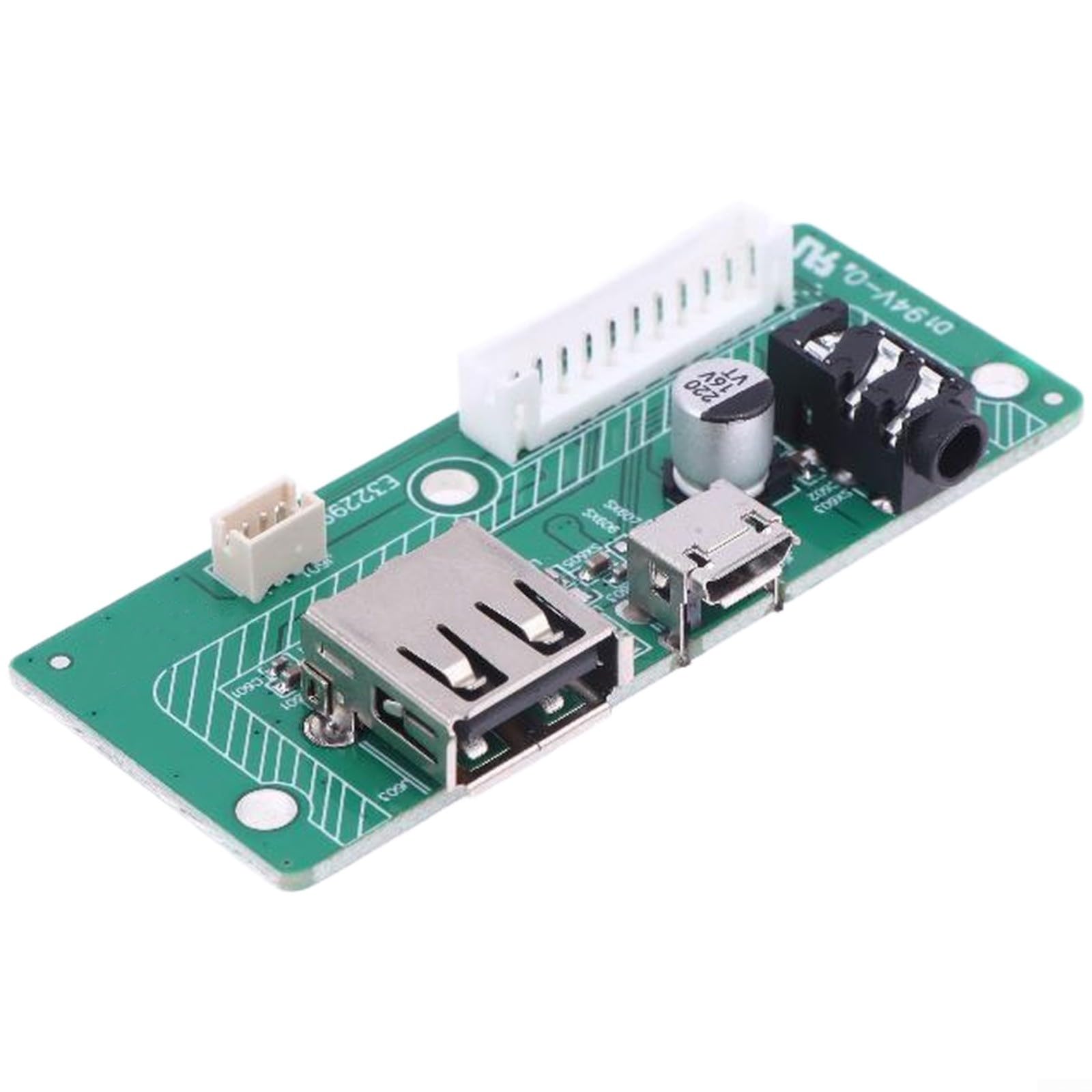 Placa de carga USB JBL Charge 3 con conector de metal verde de 6,6x2,7 cm 5